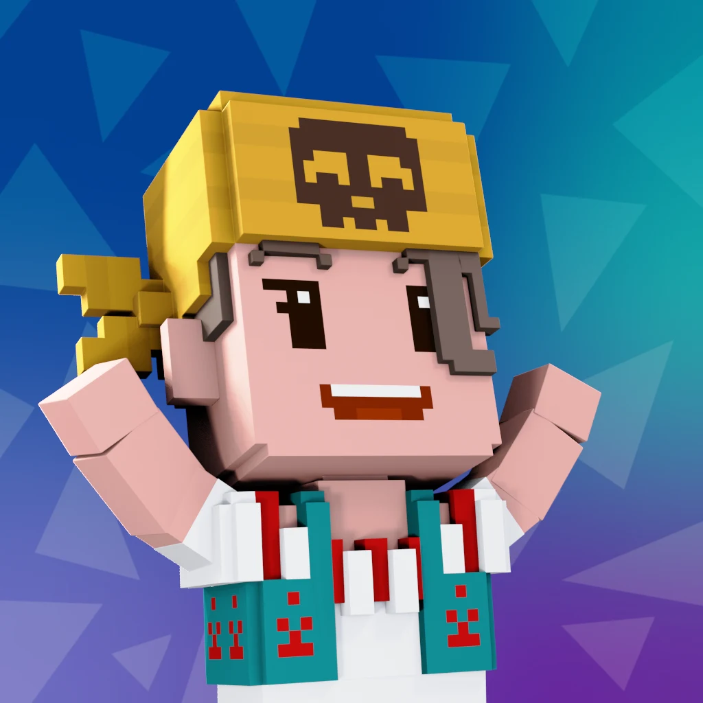 Pirate #8656 voxel render