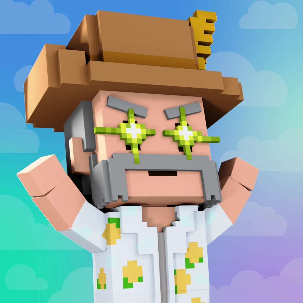 Pirate #8664 voxel render