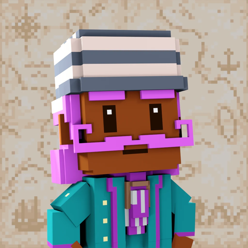 Pirate #8669 voxel render