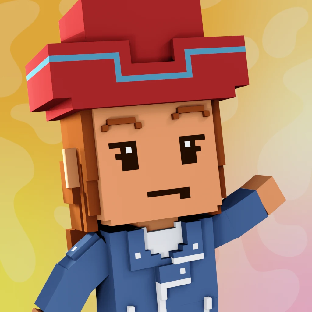 Pirate #867 voxel render