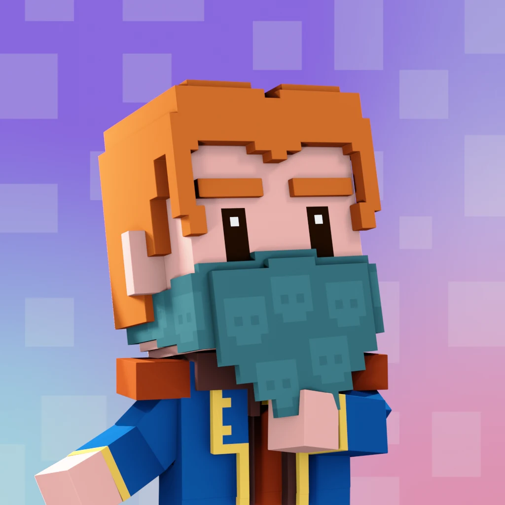Pirate #8673 voxel render