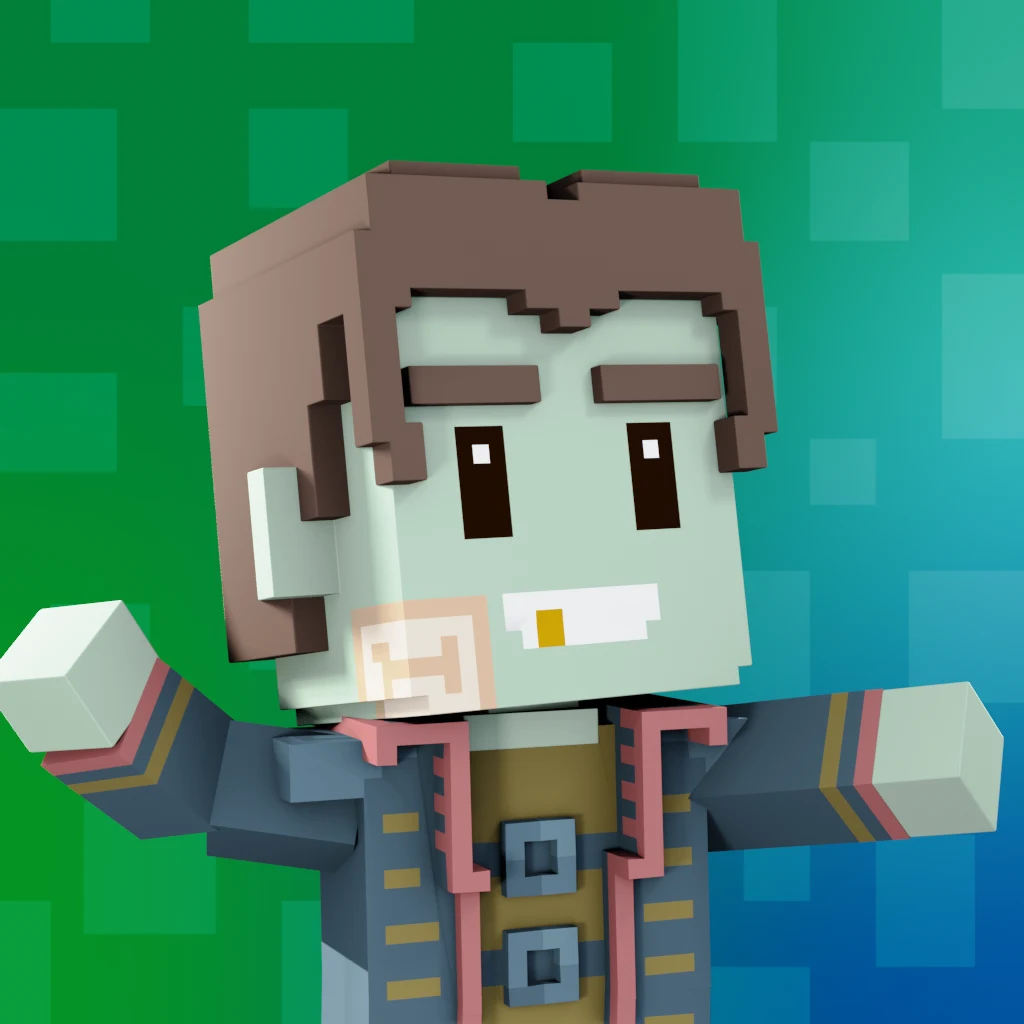 Pirate #8674 voxel render