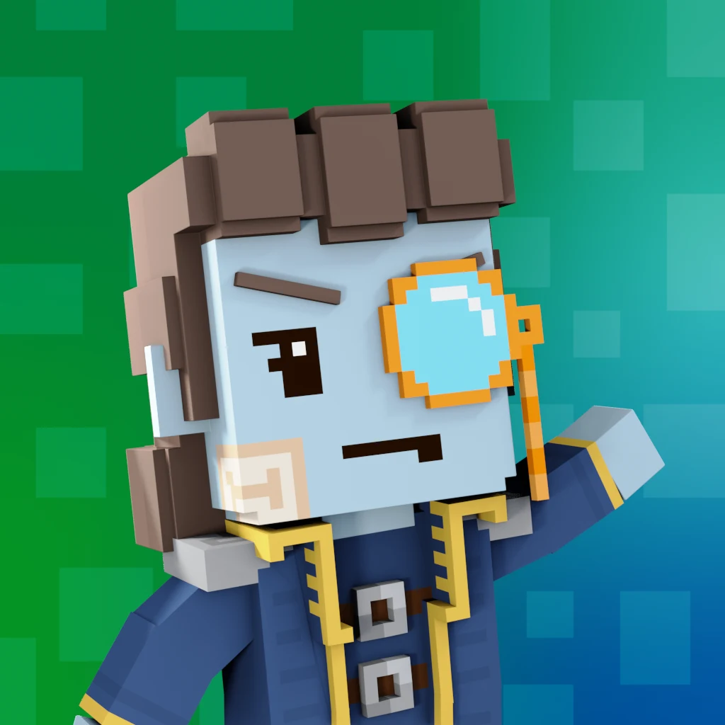 Pirate #8677 voxel render