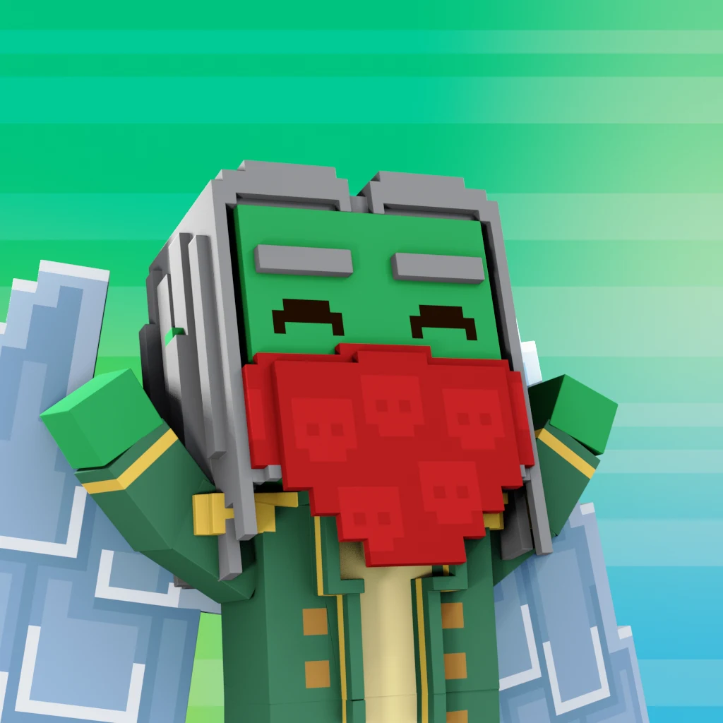 Pirate #8682 voxel render