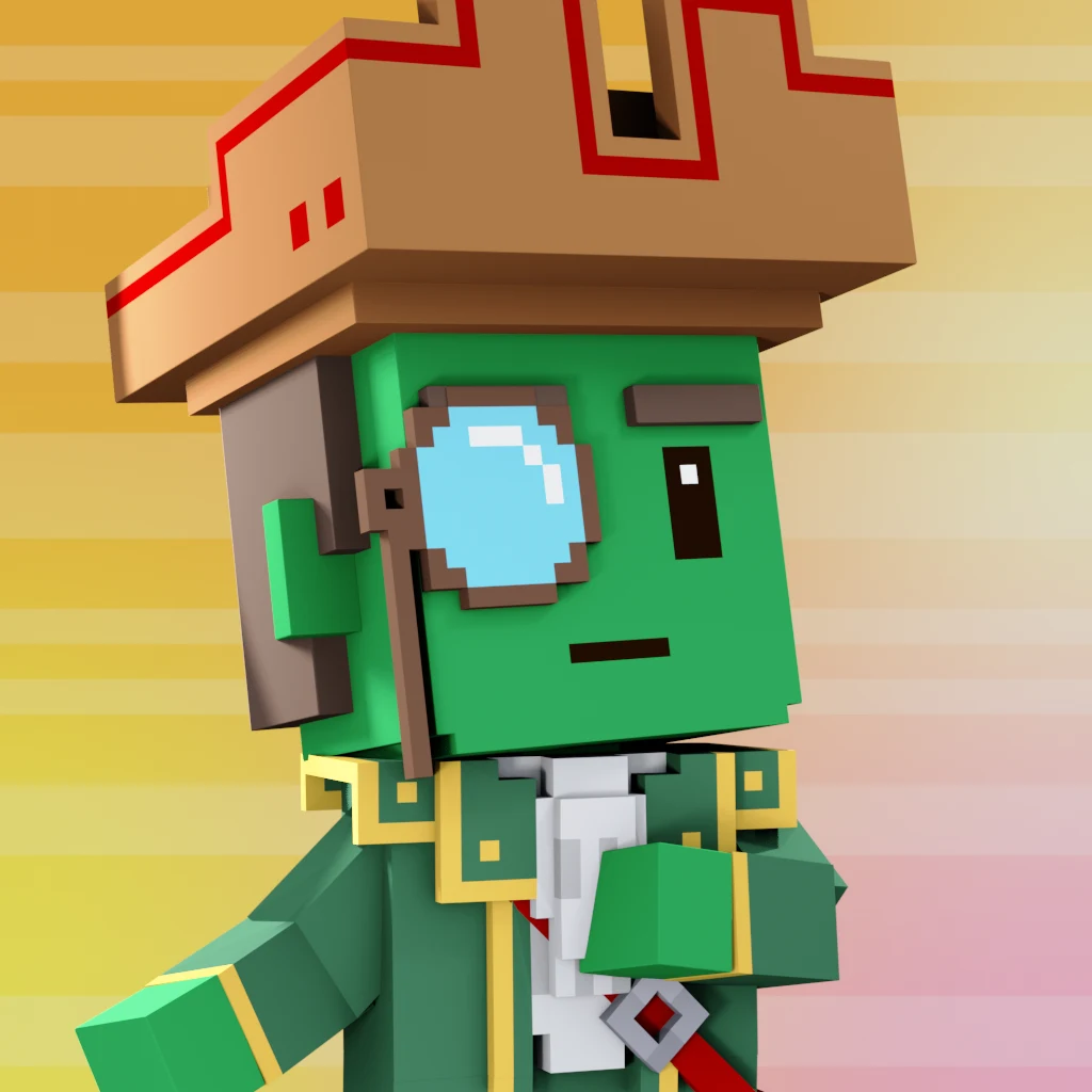 Pirate #8693 voxel render