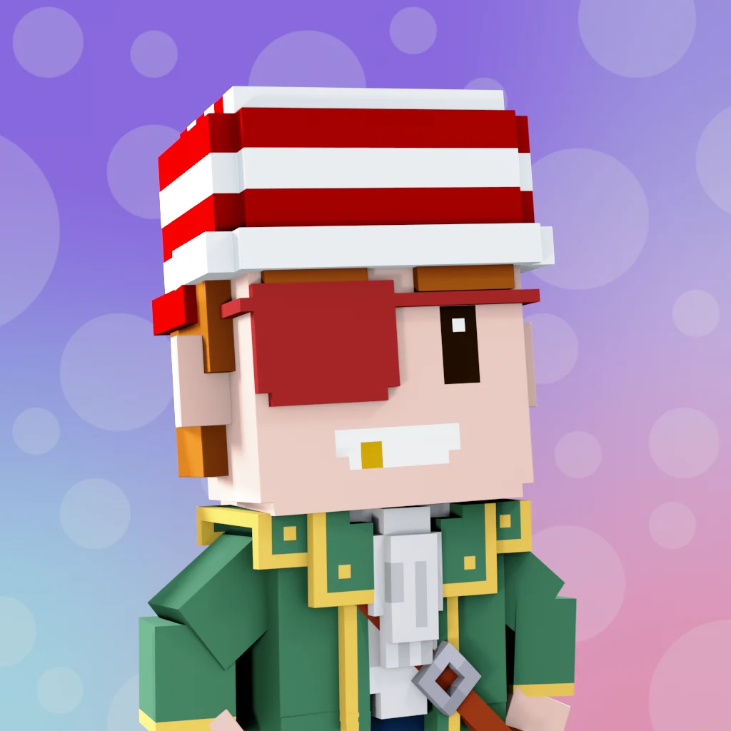 Pirate #8695 voxel render