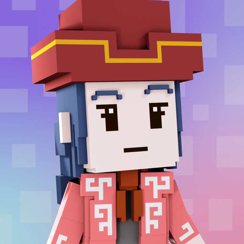 Pirate #8706 voxel render