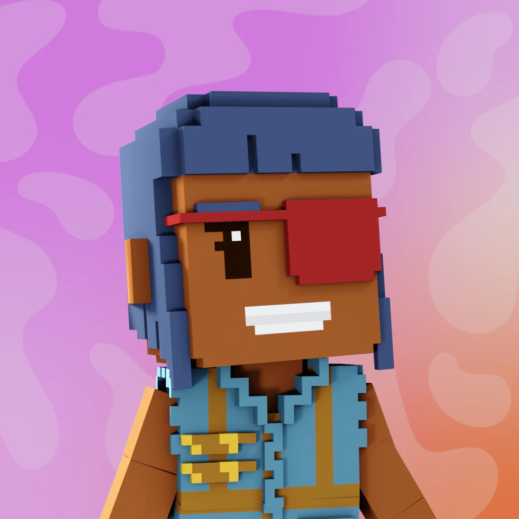 Pirate #8707 voxel render