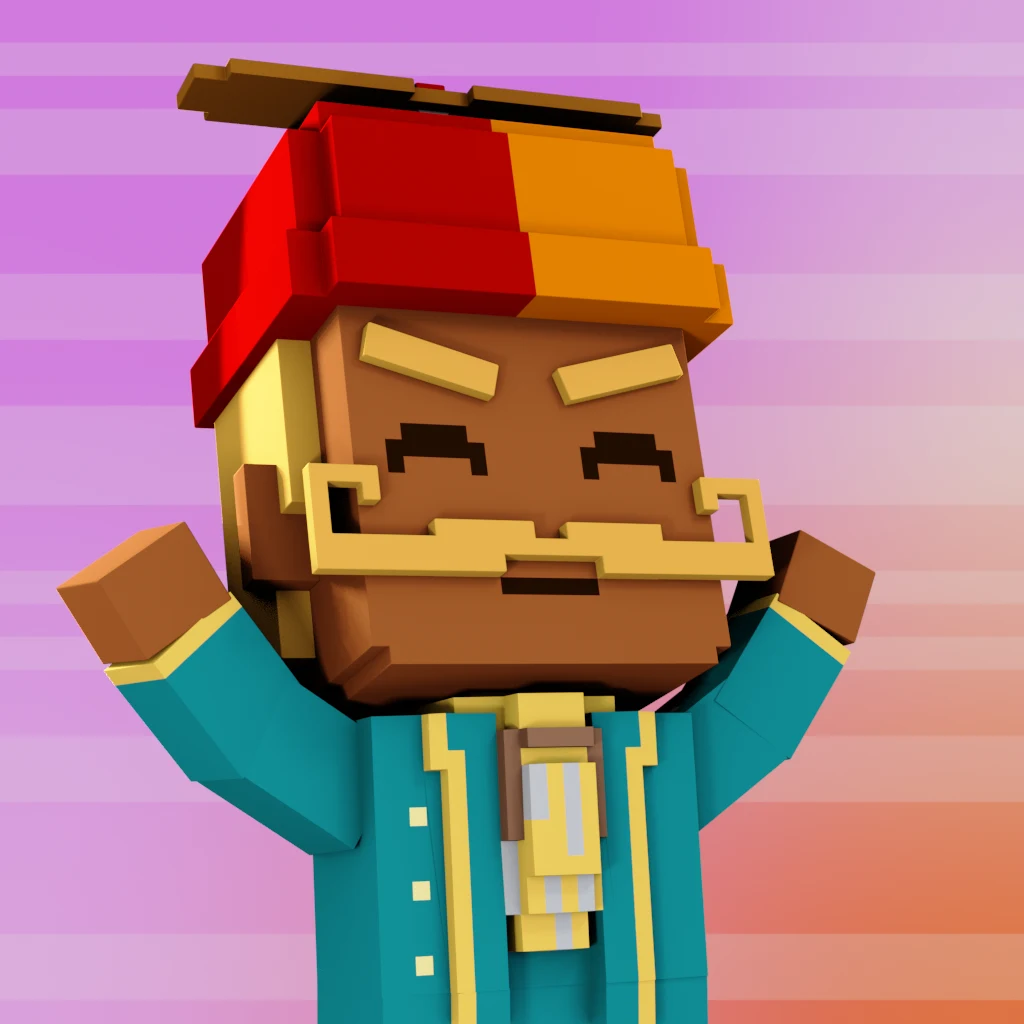 Pirate #8713 voxel render