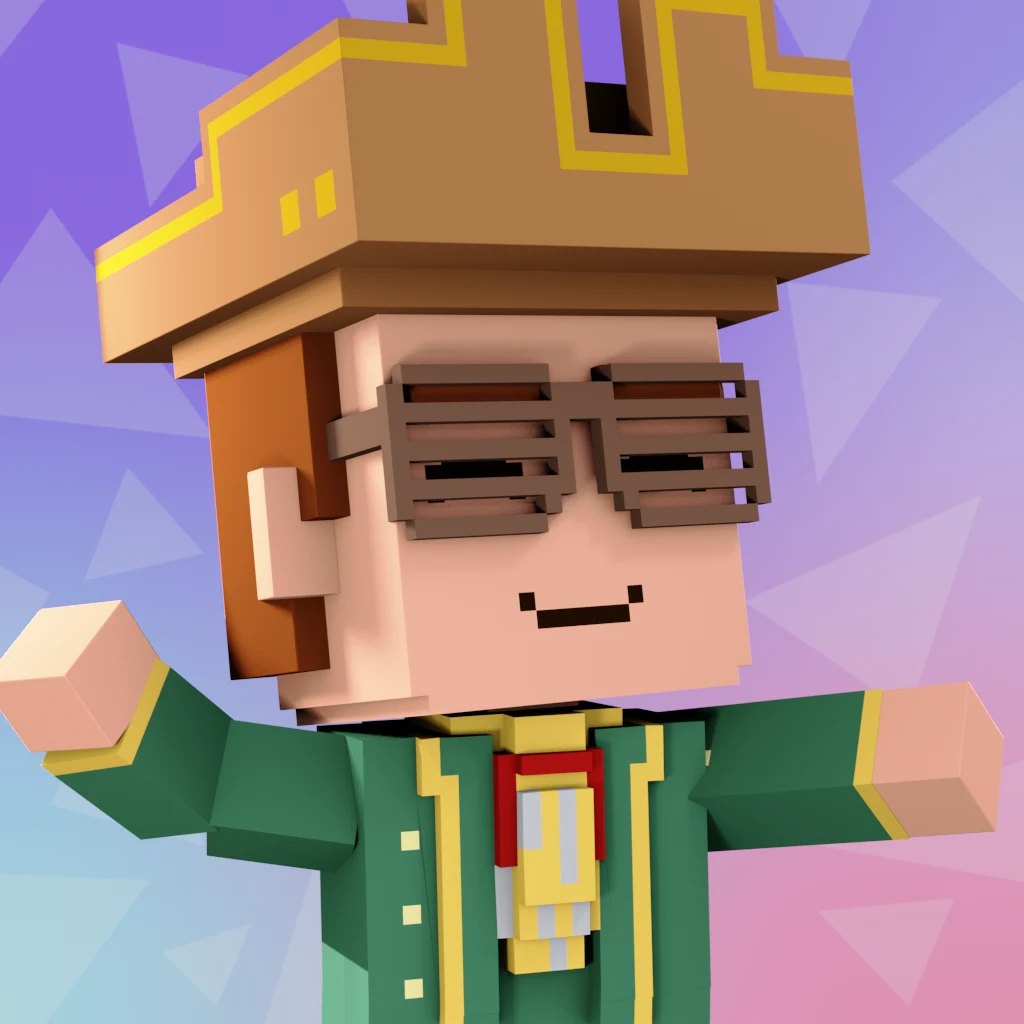 Pirate #872 voxel render