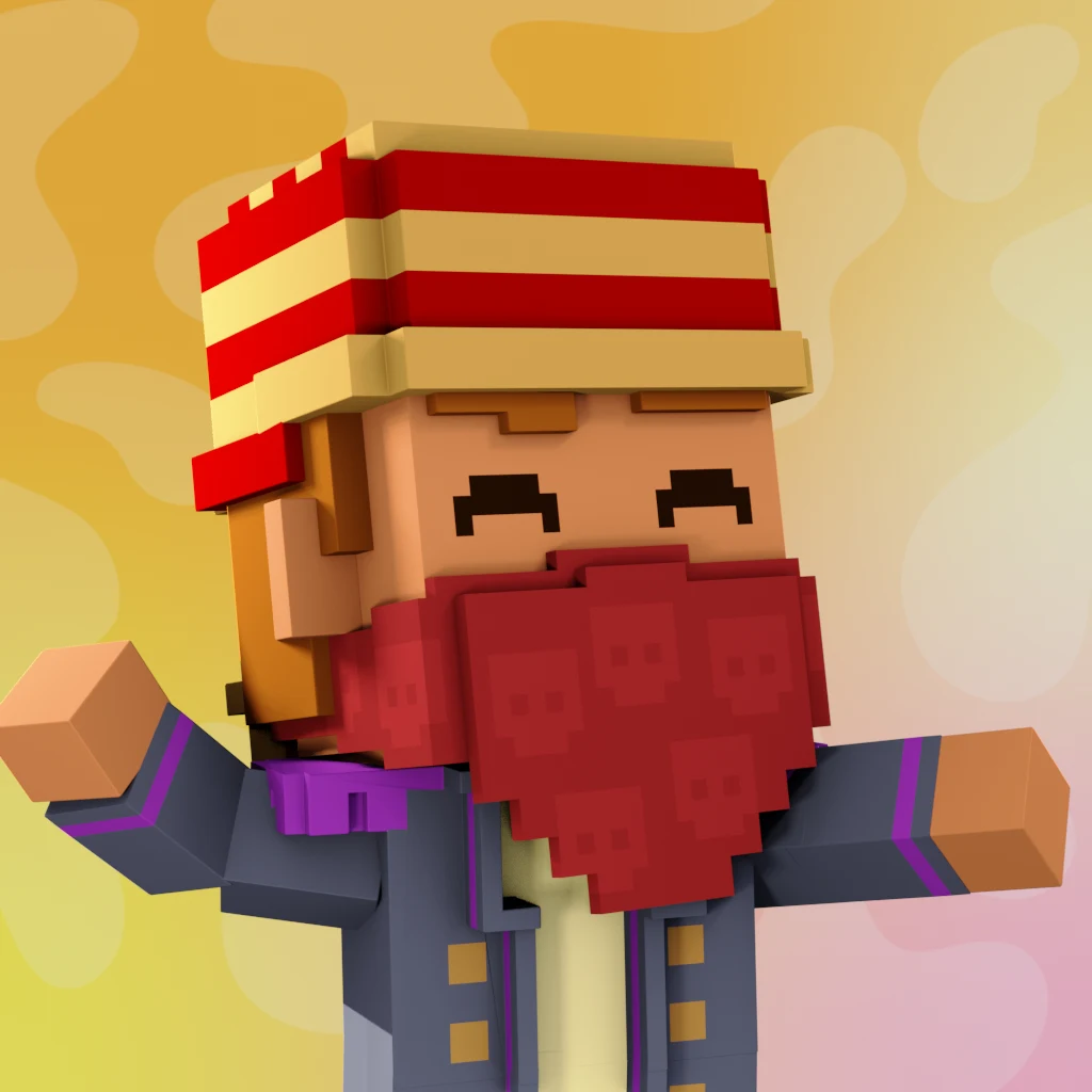 Pirate #8727 voxel render