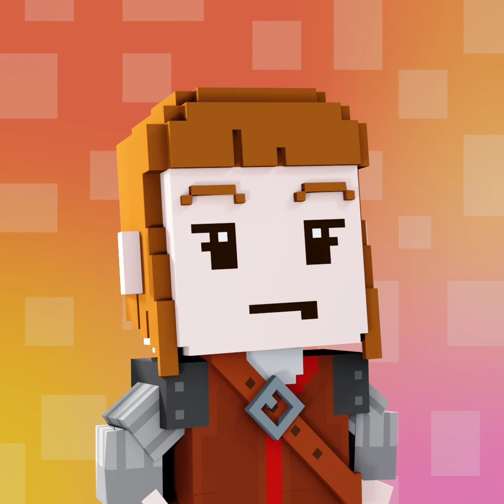 Pirate #8729 voxel render