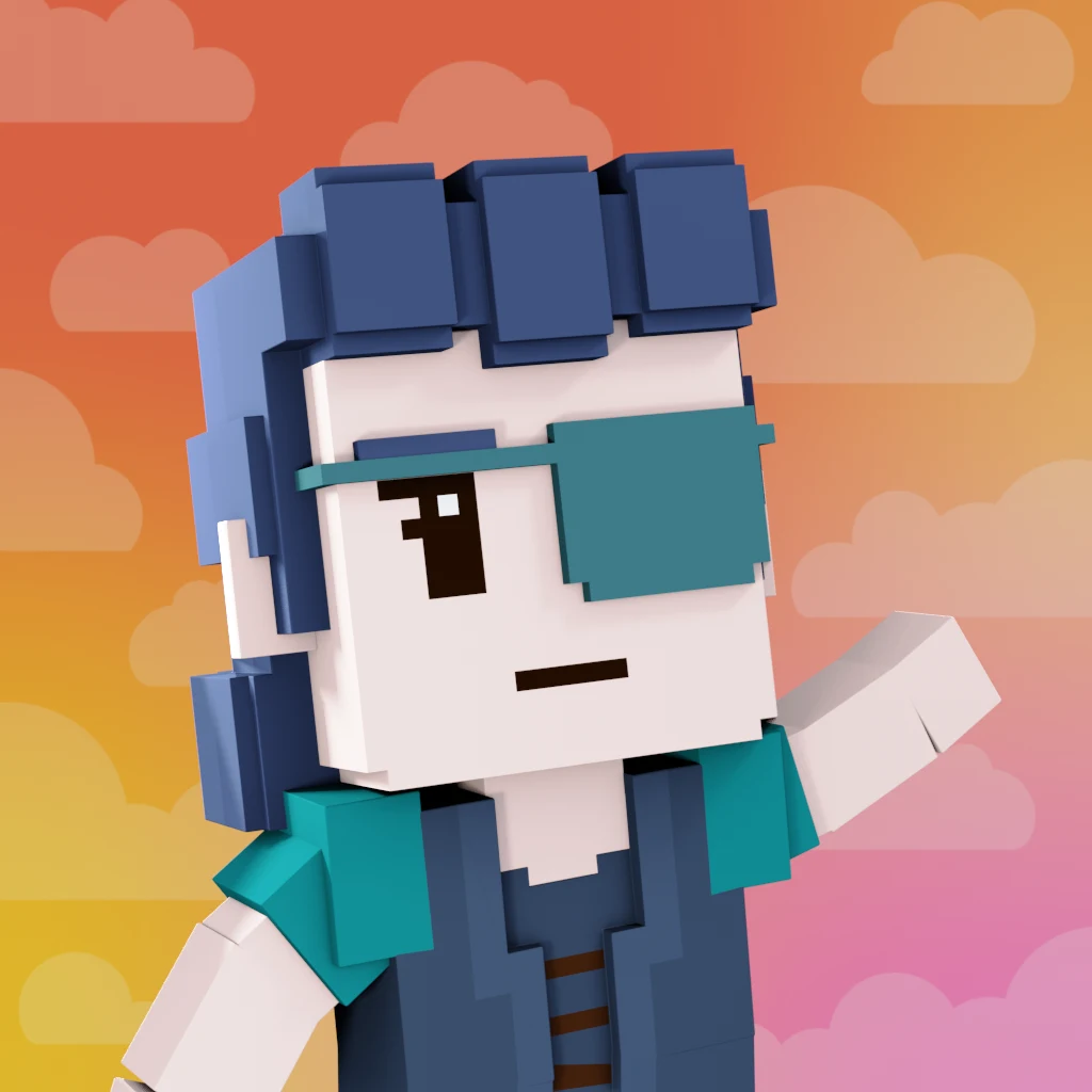 Pirate #873 voxel render