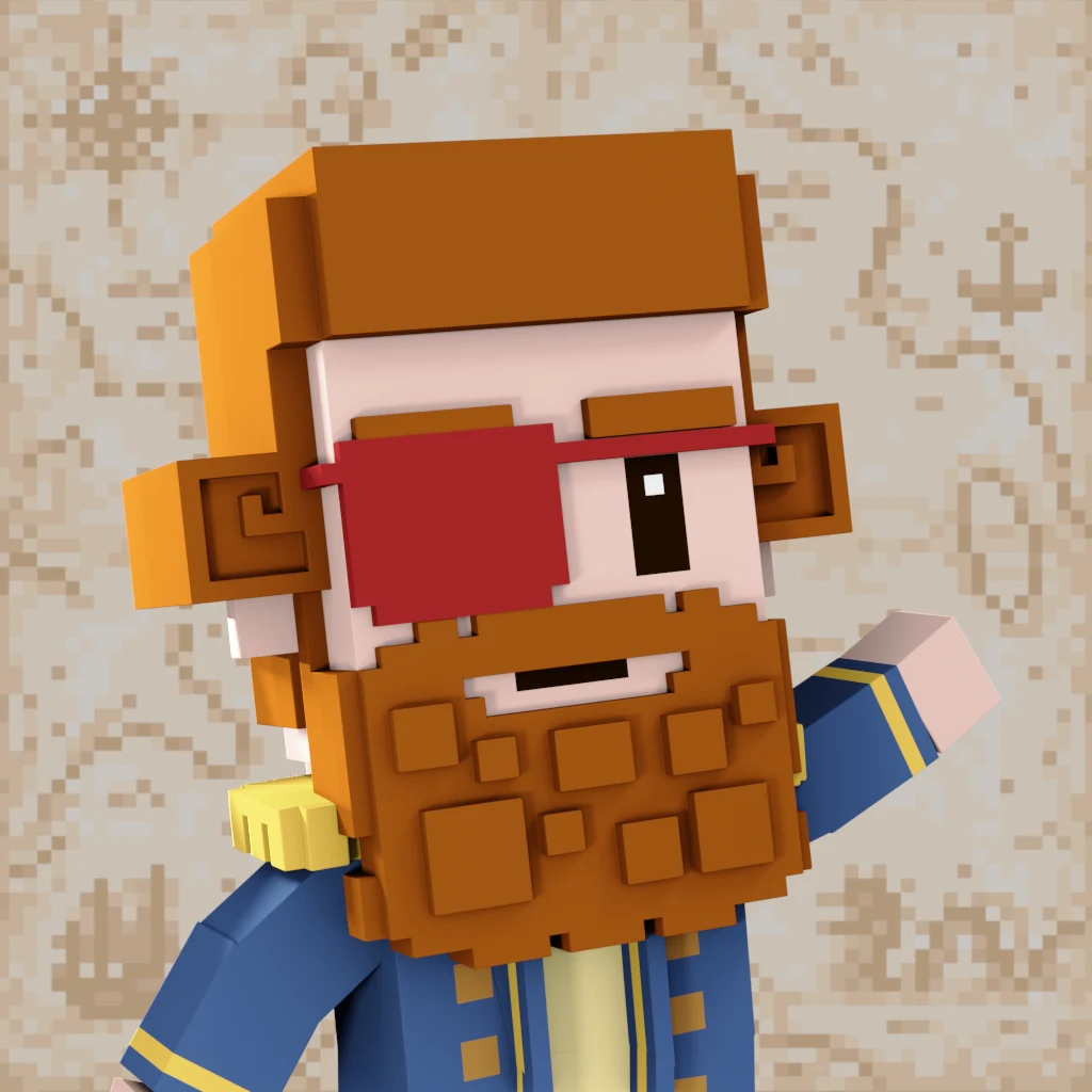 Pirate #8732 voxel render
