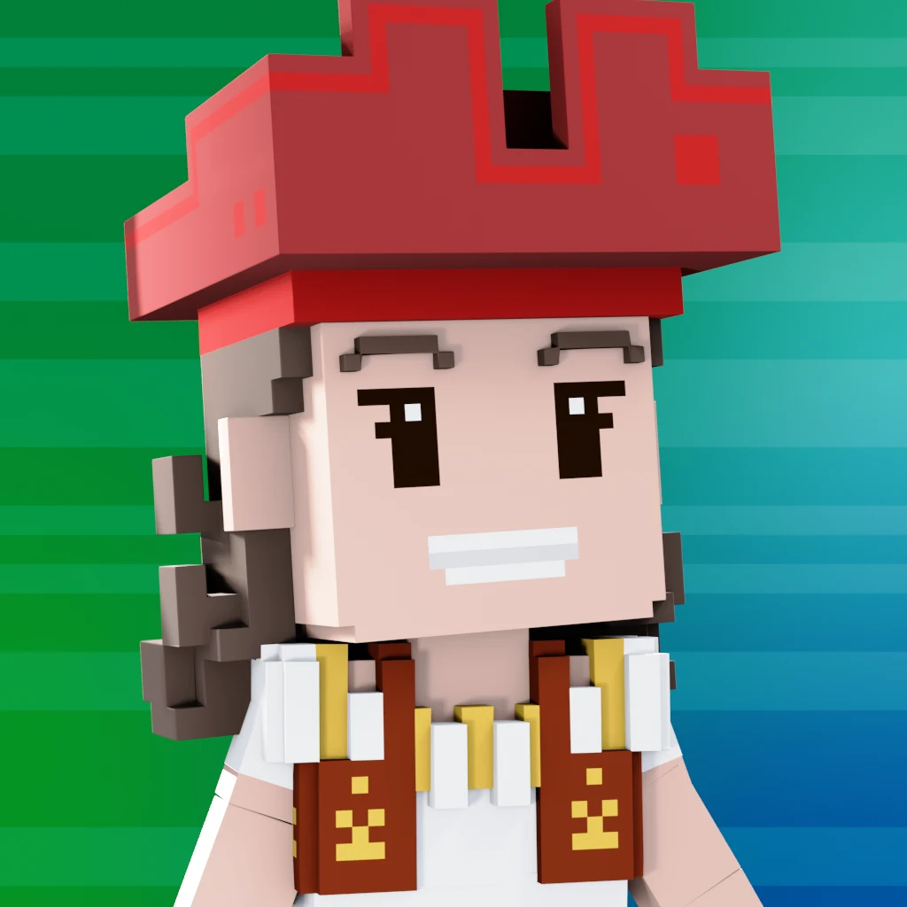 Pirate #8733 voxel render