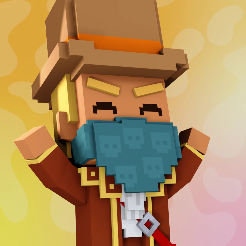 Pirate #8737 voxel render
