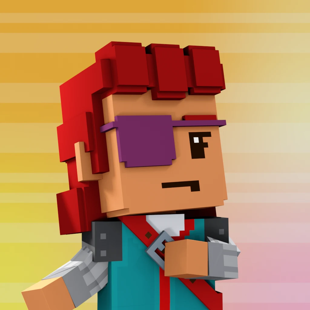 Pirate #8741 voxel render