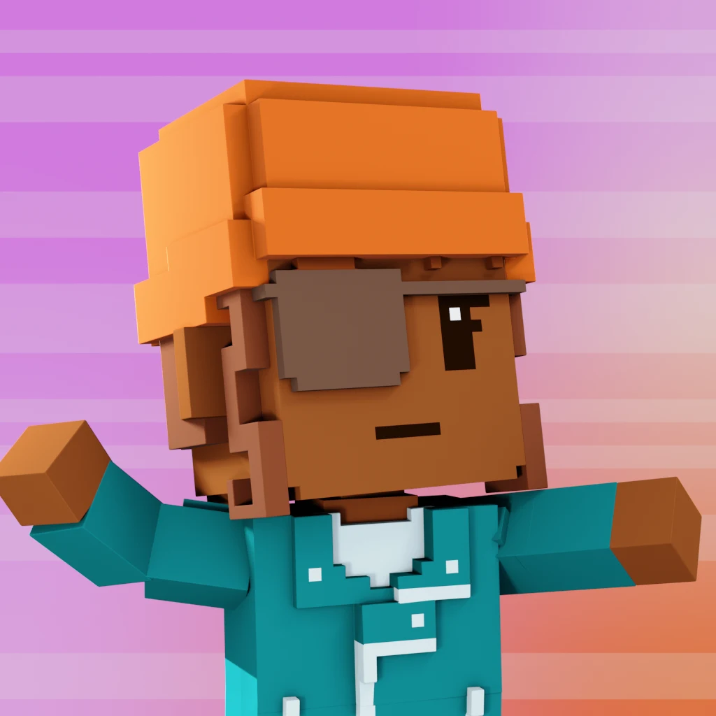 Pirate #8745 voxel render