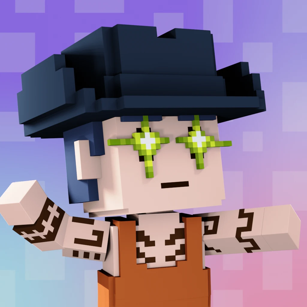 Pirate #8749 voxel render