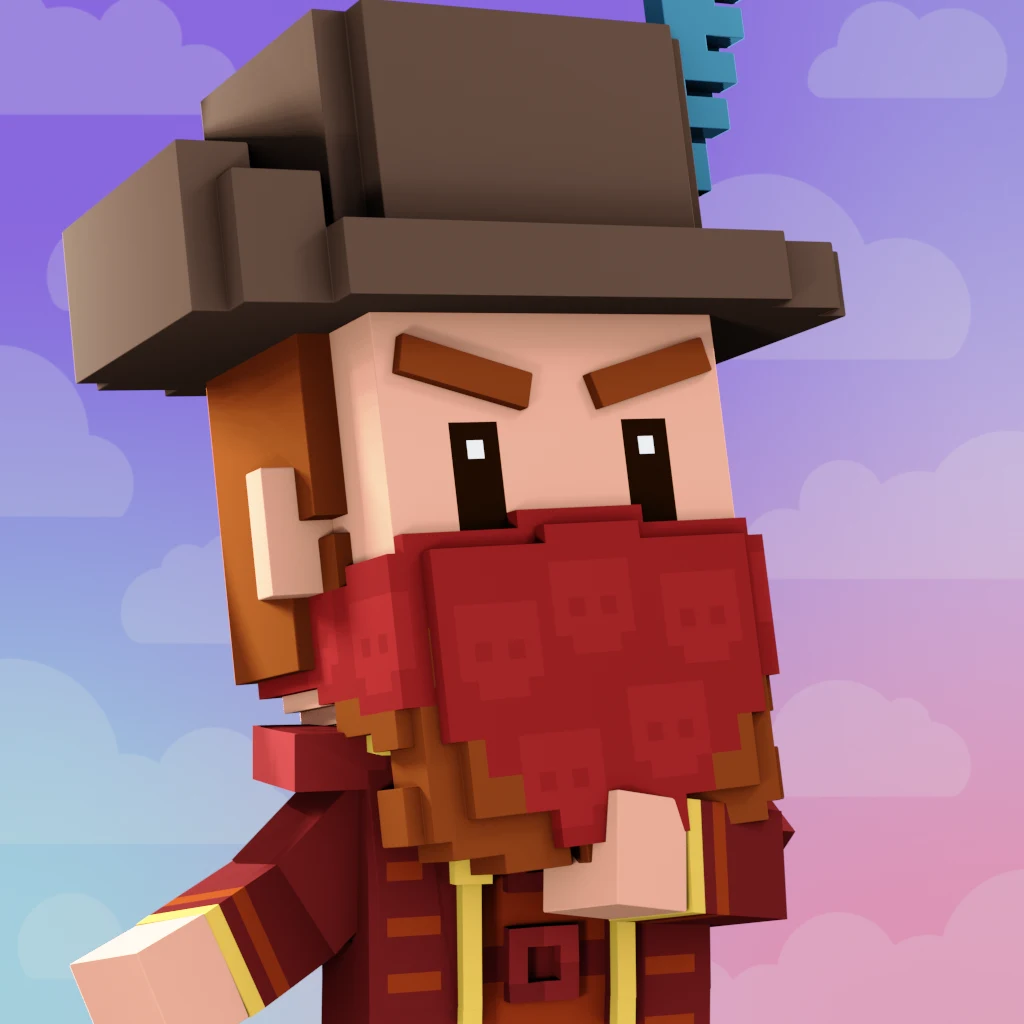 Pirate #8754 voxel render