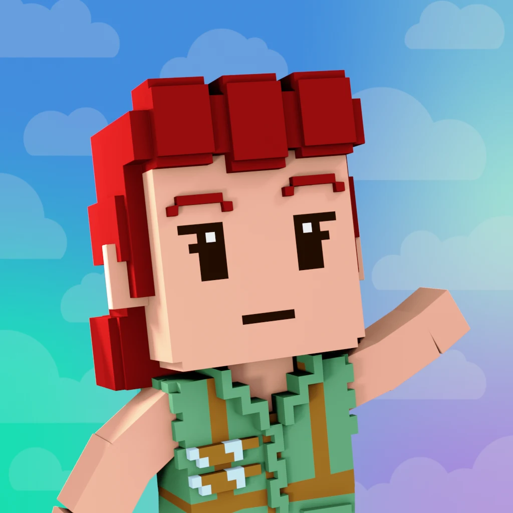 Pirate #8757 voxel render