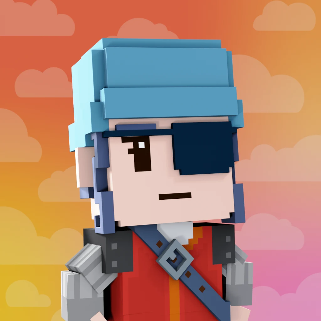 Pirate #8759 voxel render