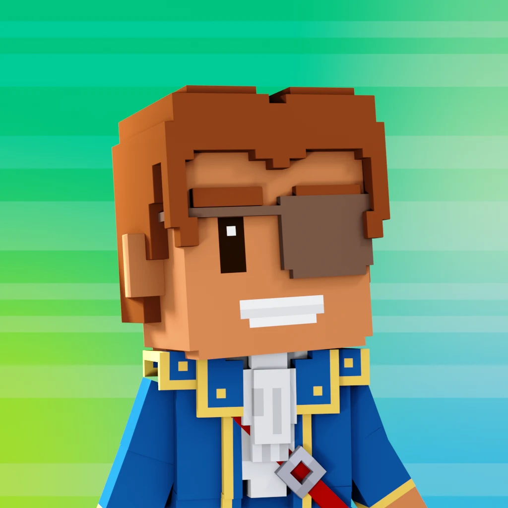Pirate #8764 voxel render