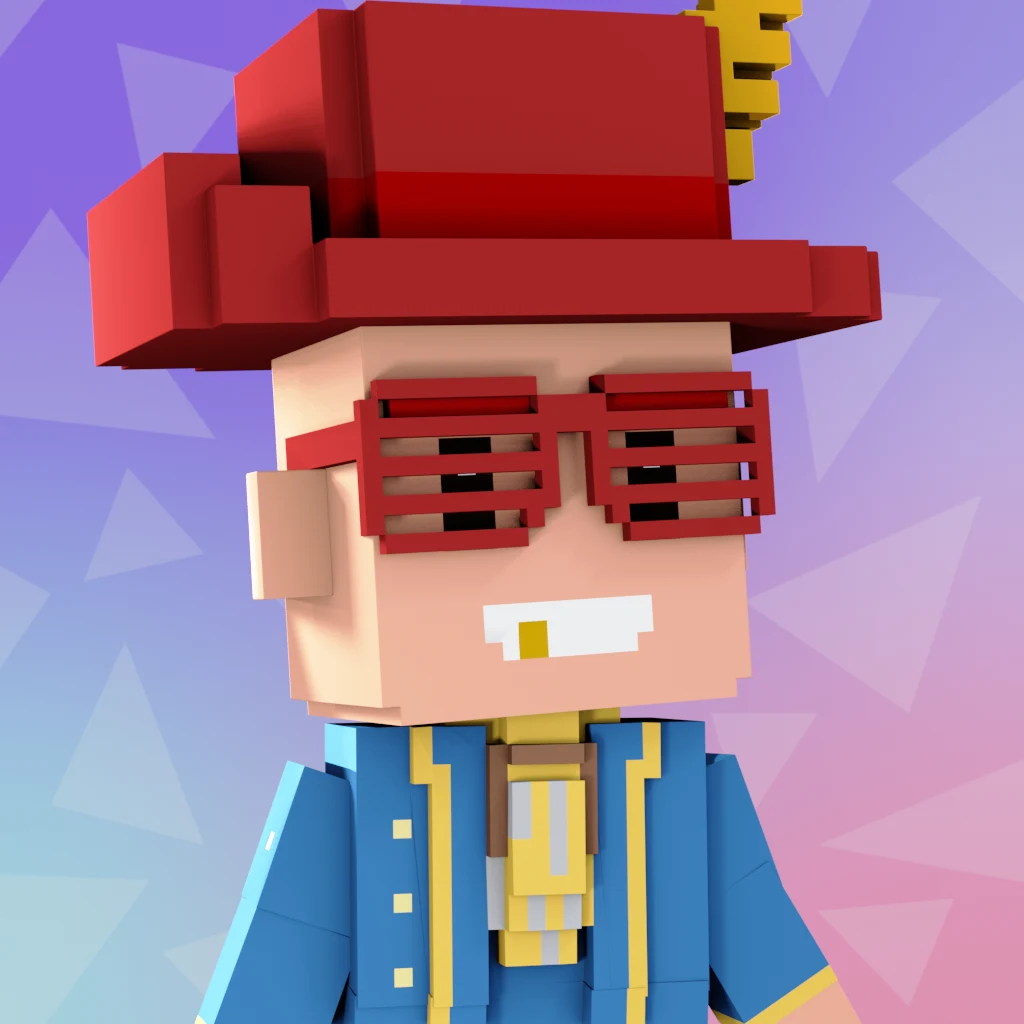 Pirate #8778 voxel render