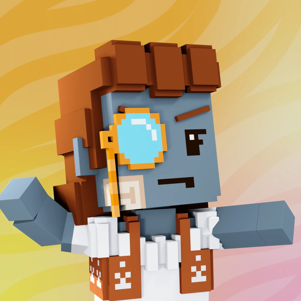 Pirate #878 voxel render