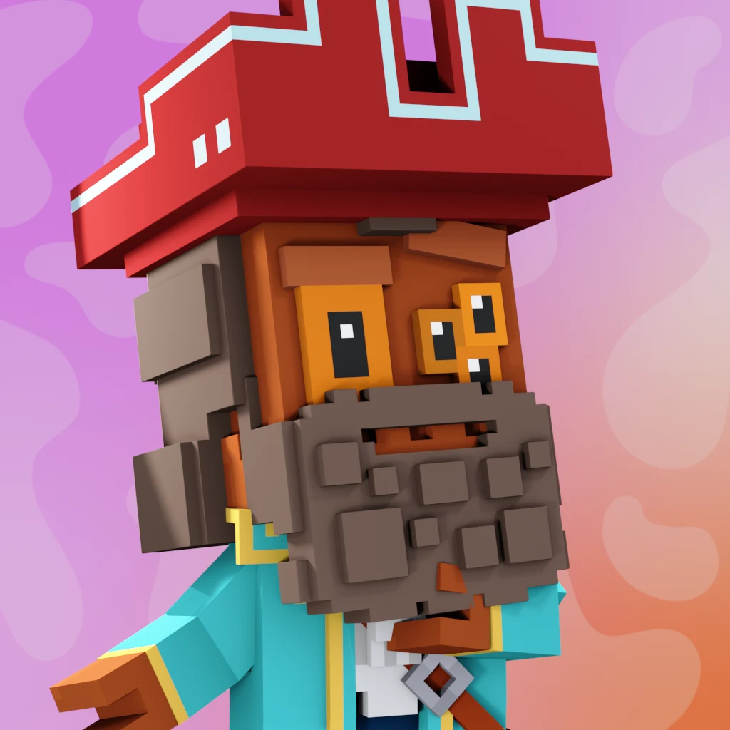 Pirate #8782 voxel render