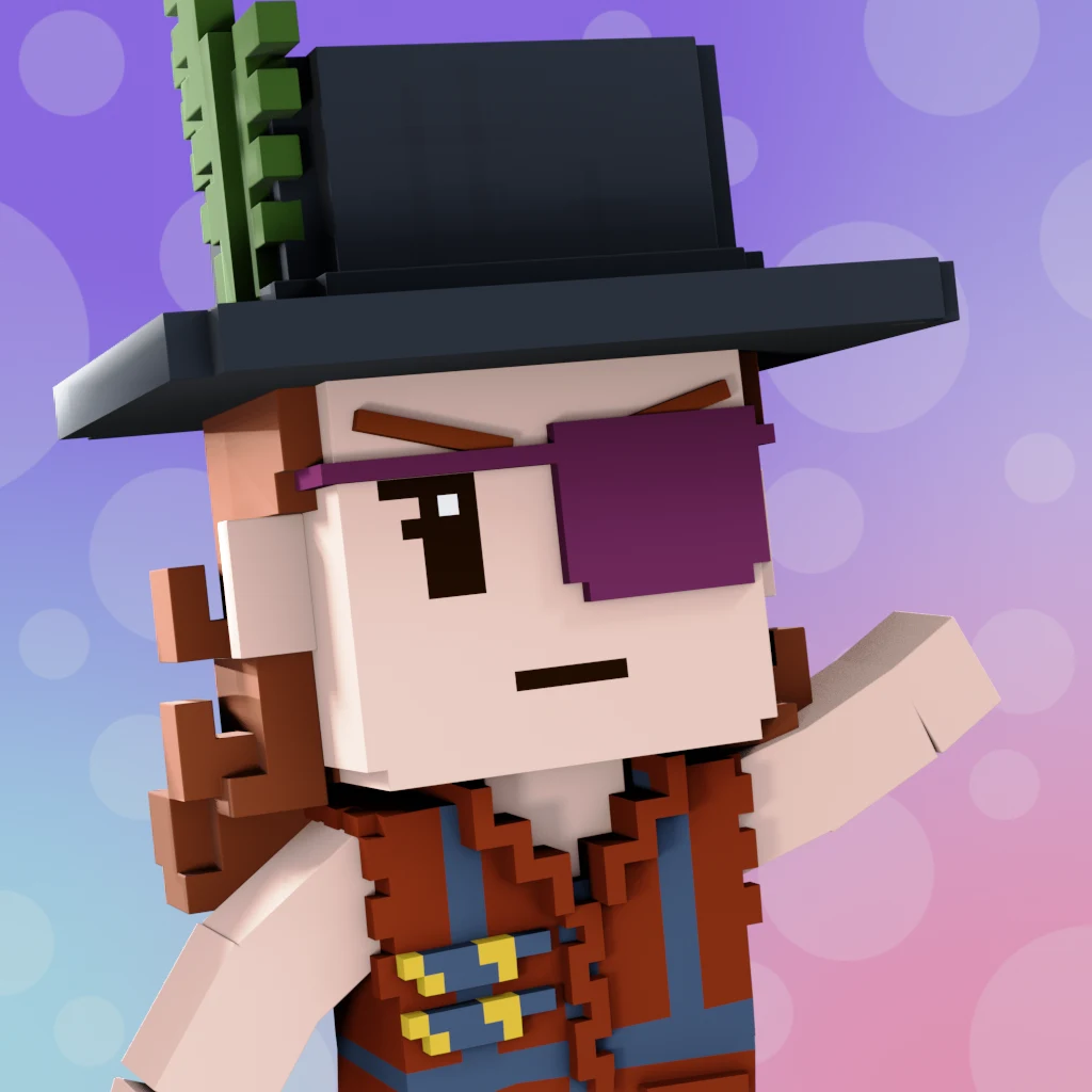 Pirate #8783 voxel render
