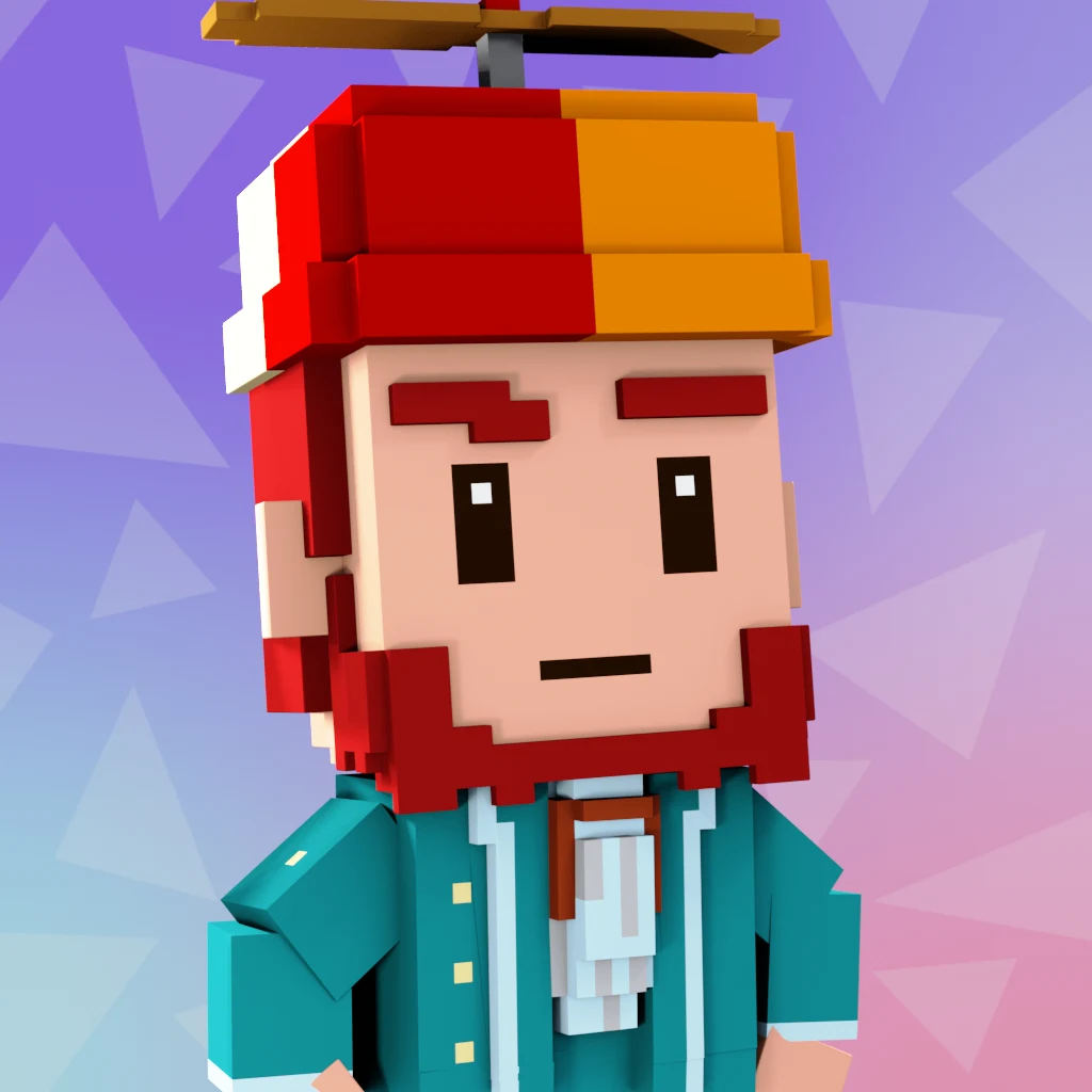 Pirate #8784 voxel render