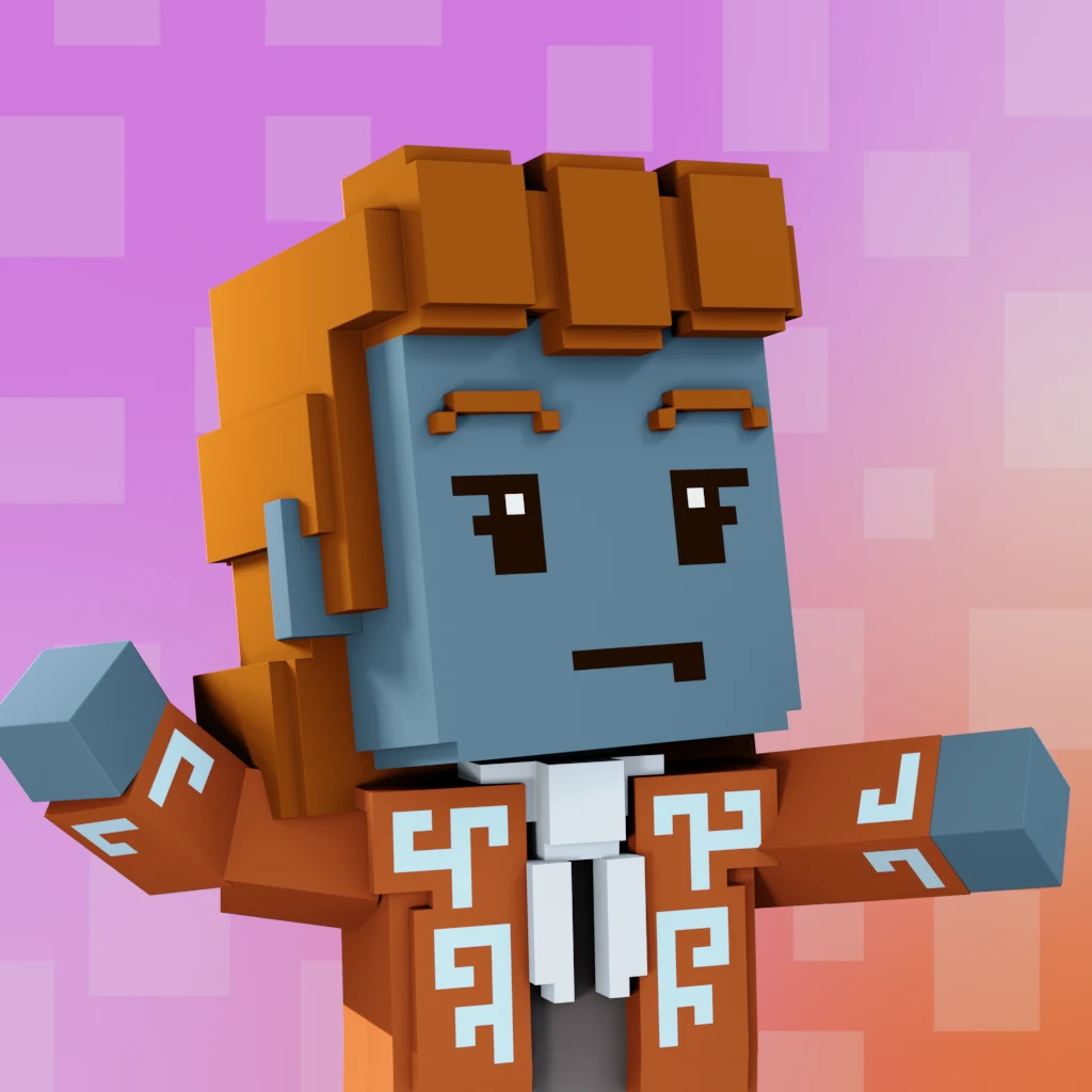Pirate #8785 voxel render