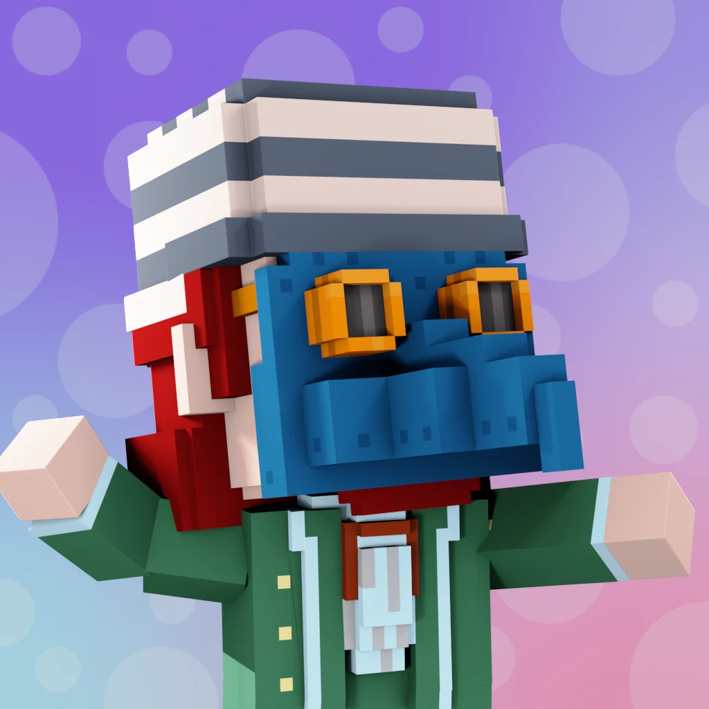 Pirate #8787 voxel render