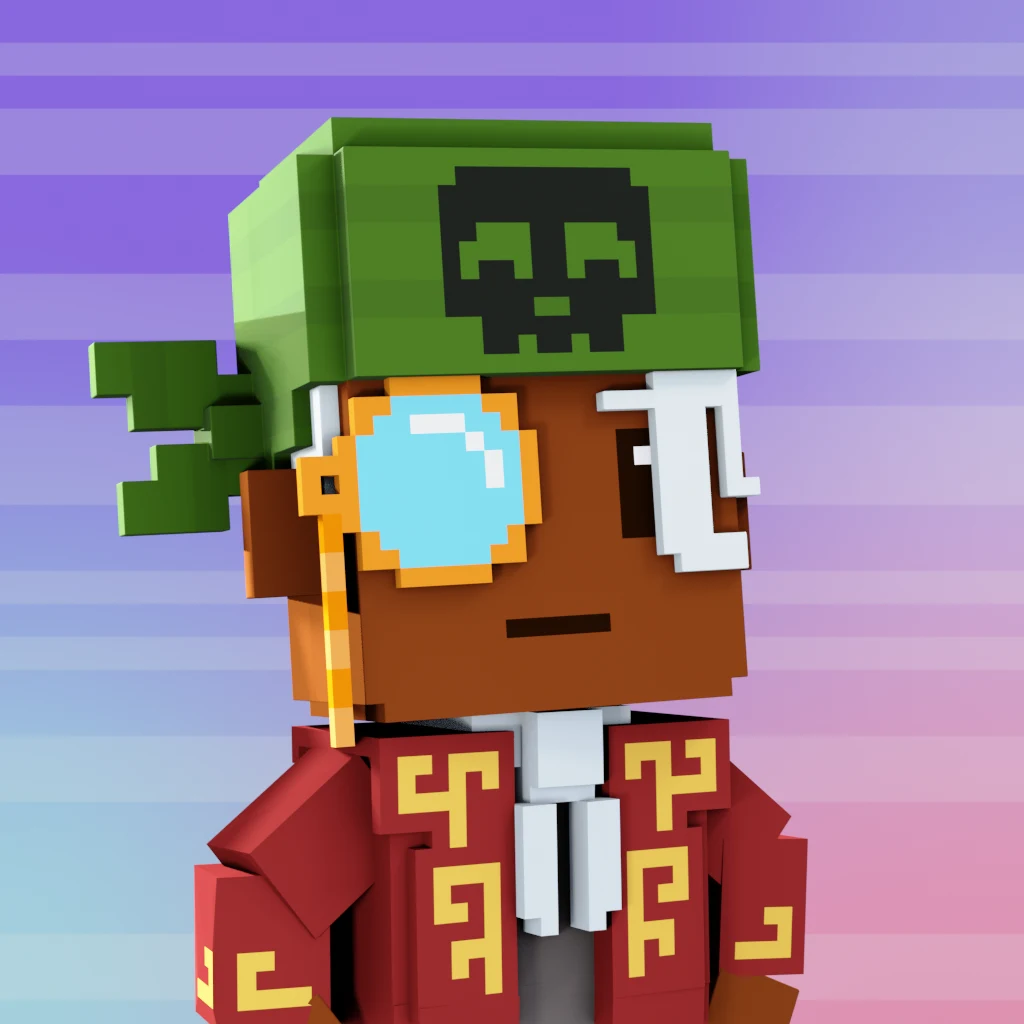 Pirate #8789 voxel render