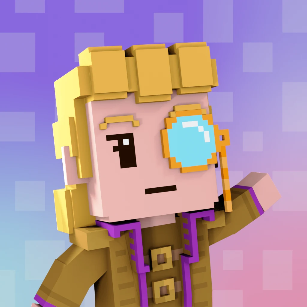 Pirate #8792 voxel render