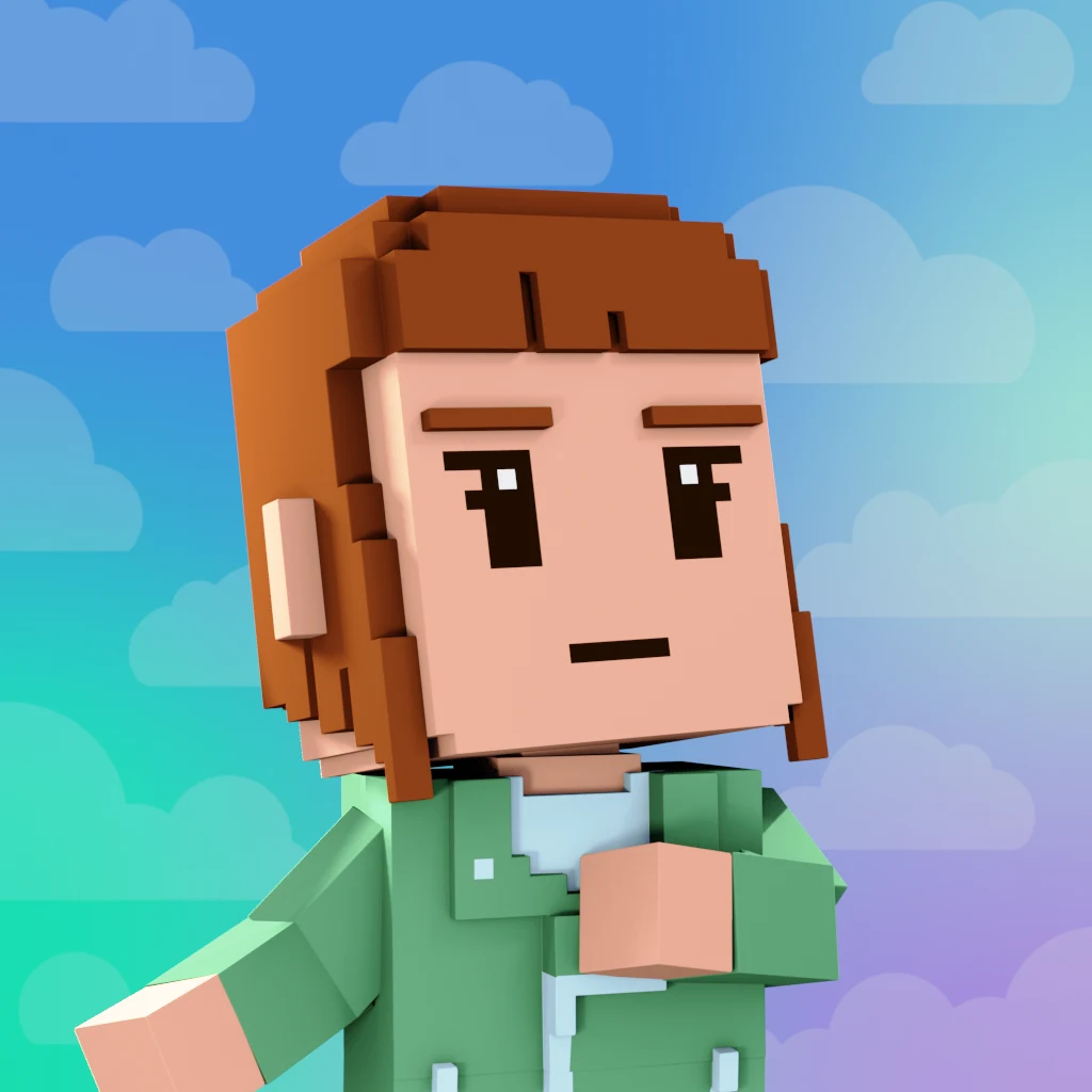 Pirate #8795 voxel render