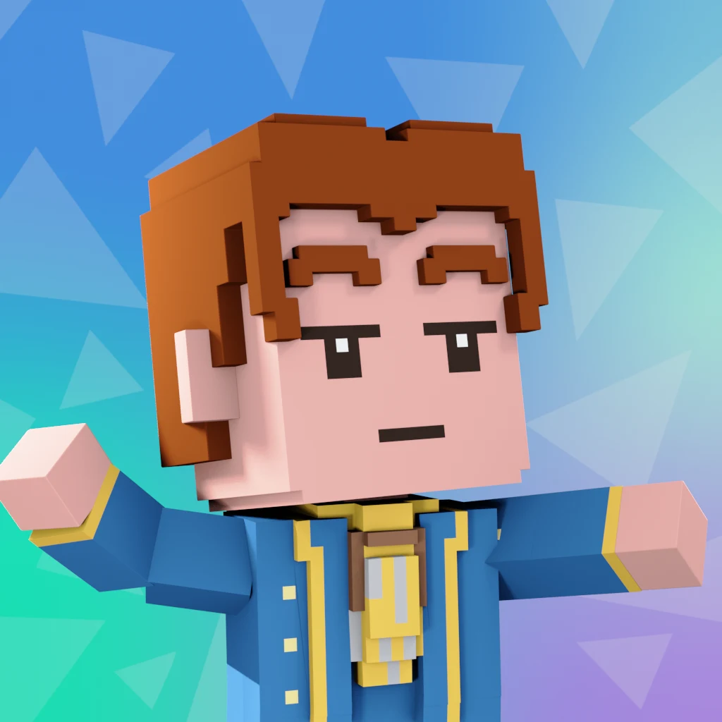 Pirate #8798 voxel render