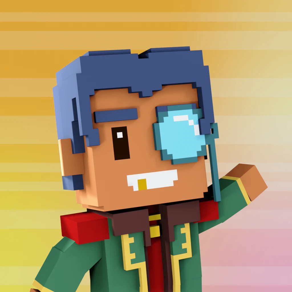Pirate #880 voxel render