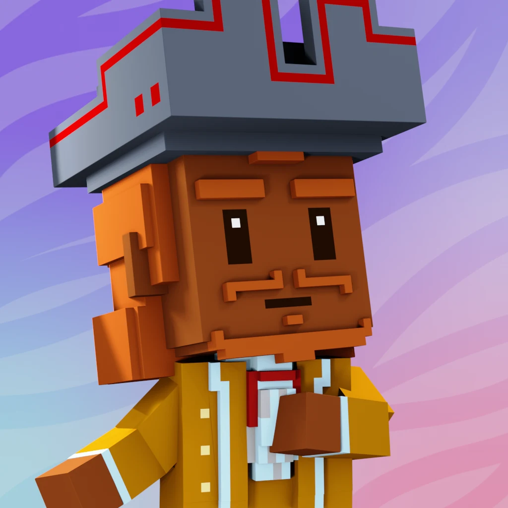 Pirate #8801 voxel render