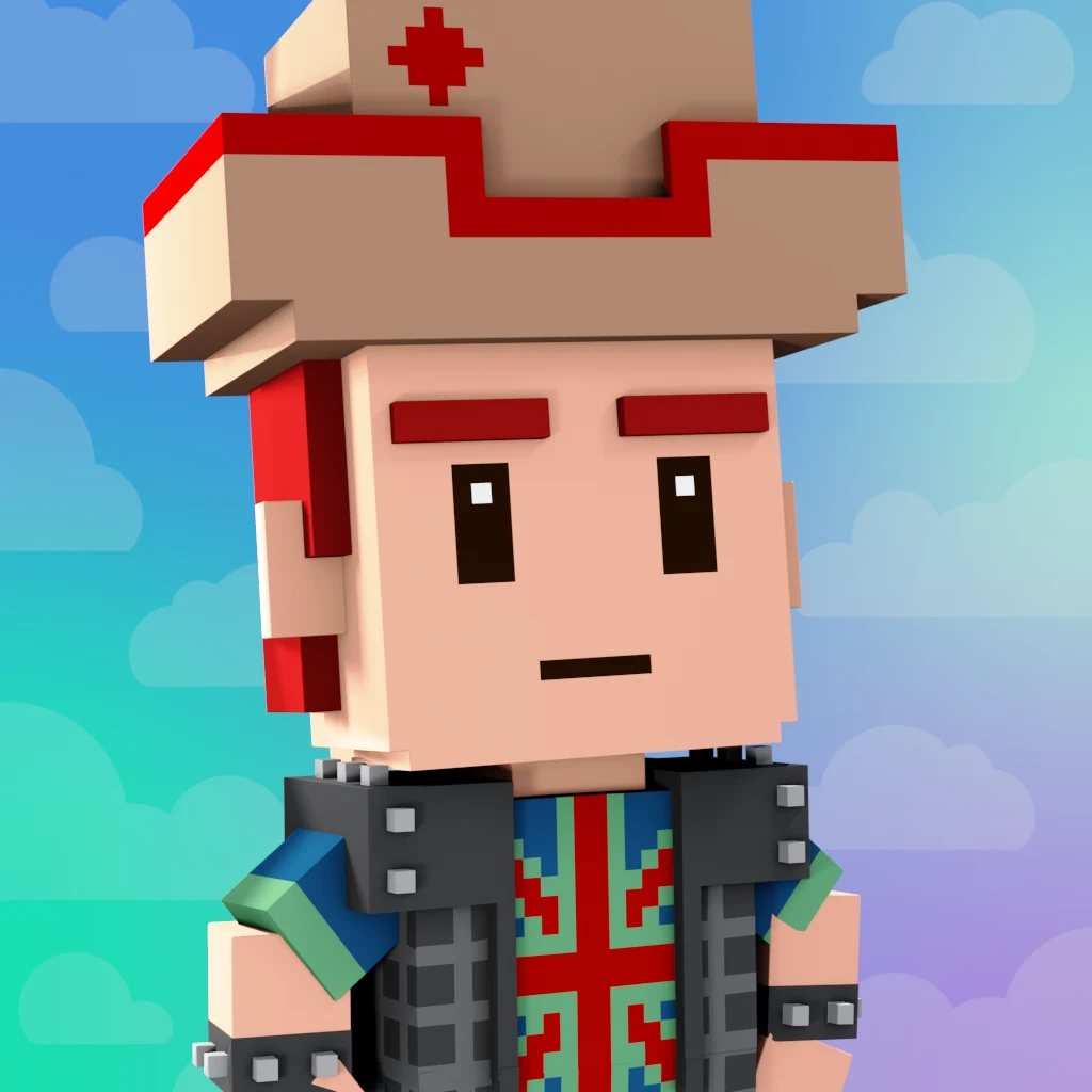 Pirate #8802 voxel render