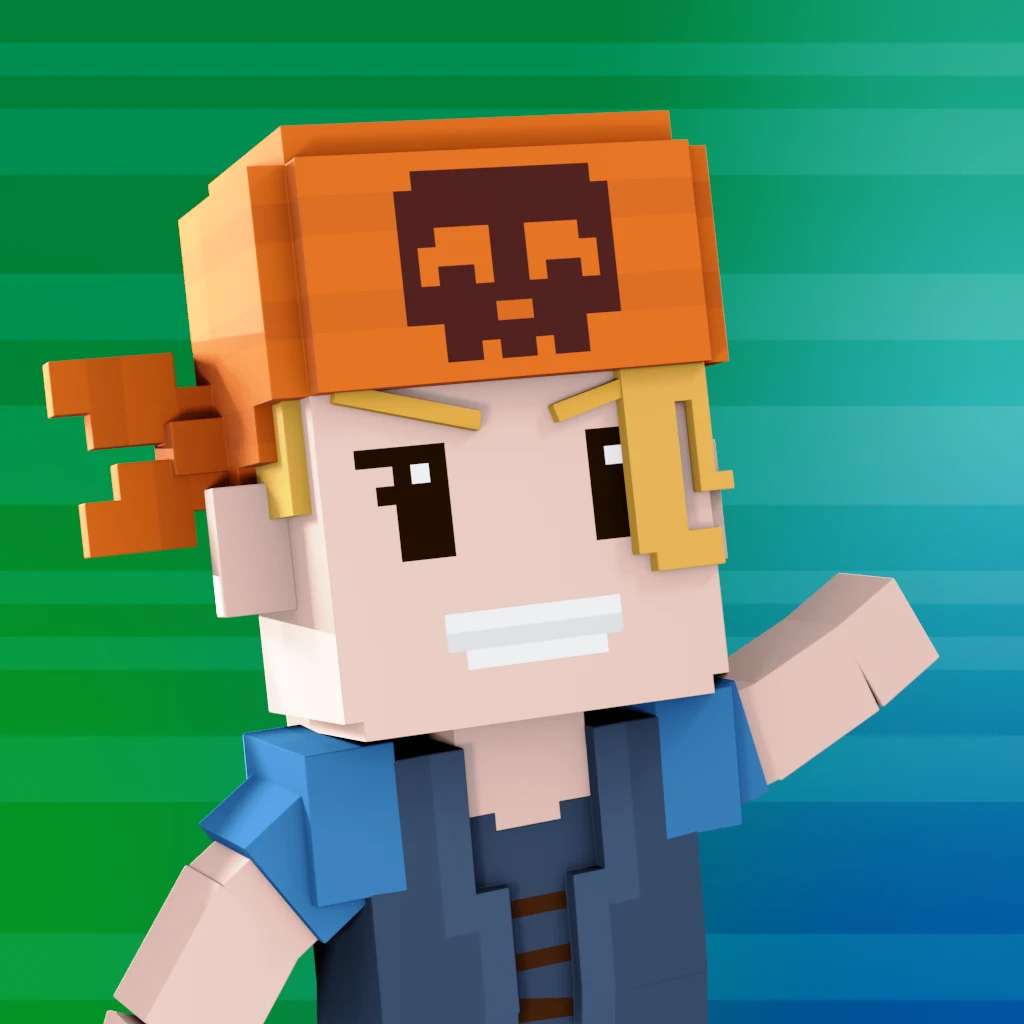 Pirate #8803 voxel render