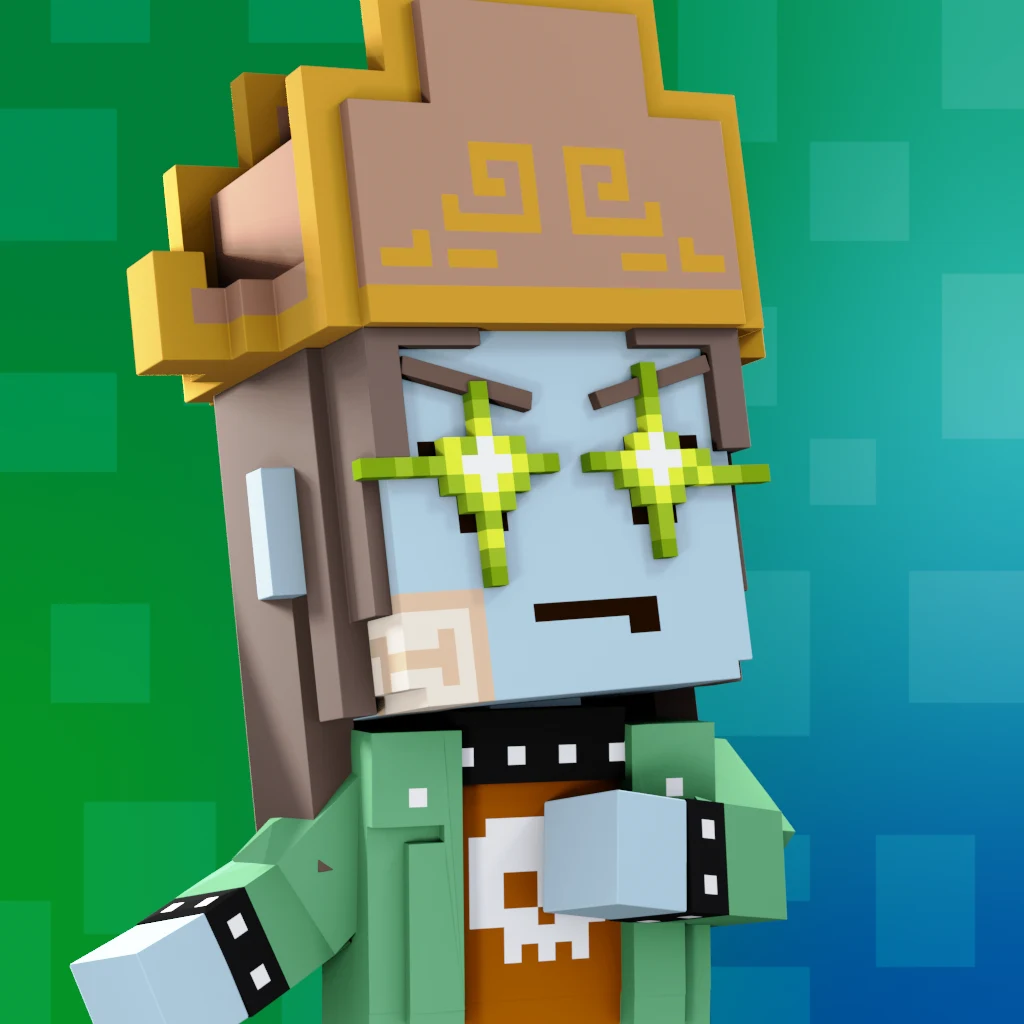 Pirate #8808 voxel render