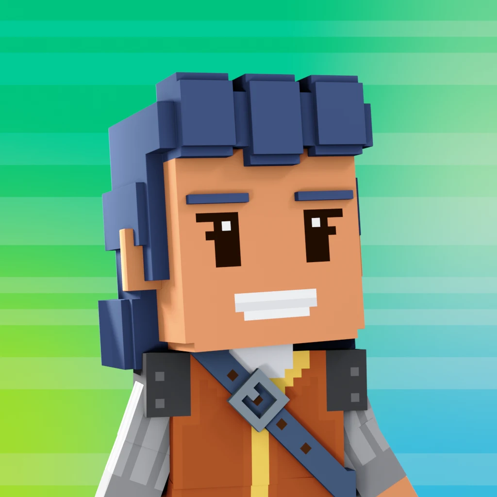Pirate #8814 voxel render
