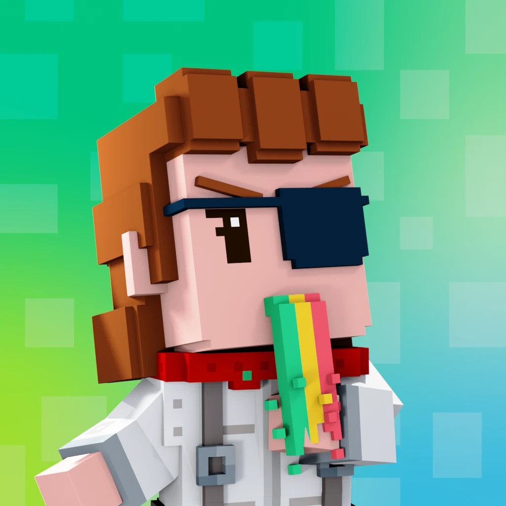Pirate #8818 voxel render