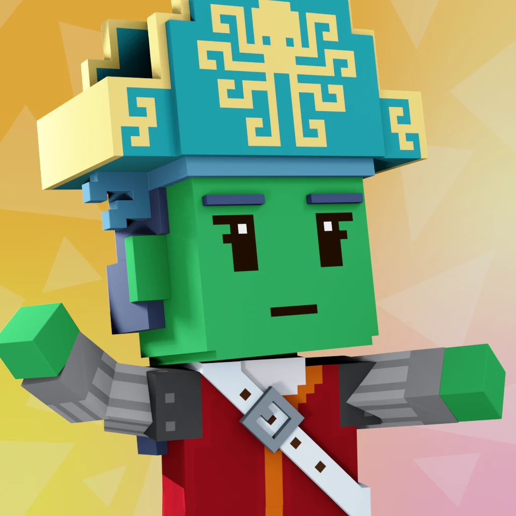 Pirate #8821 voxel render