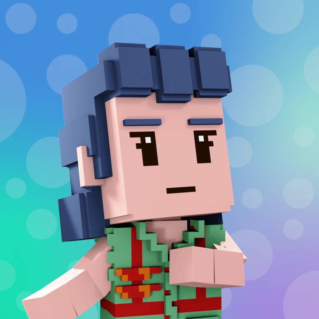 Pirate #8828 voxel render