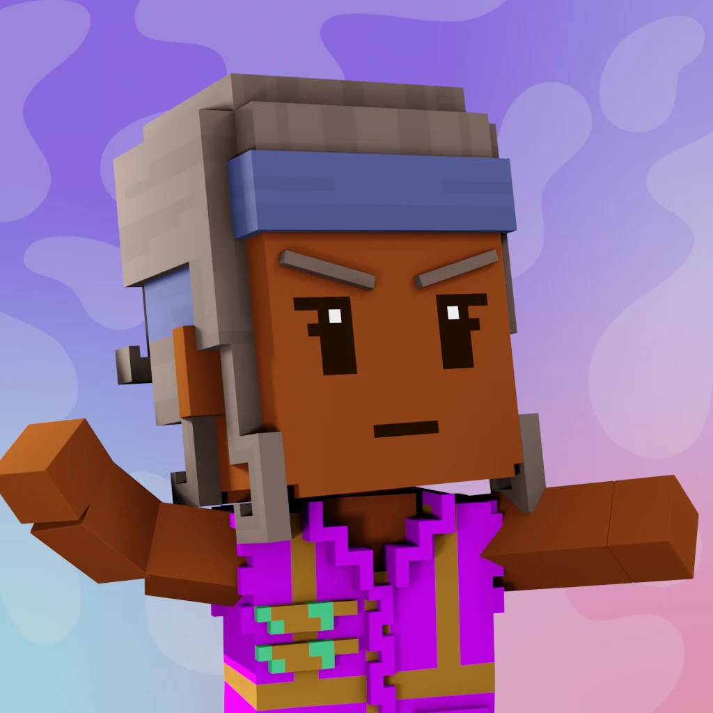 Pirate #883 voxel render