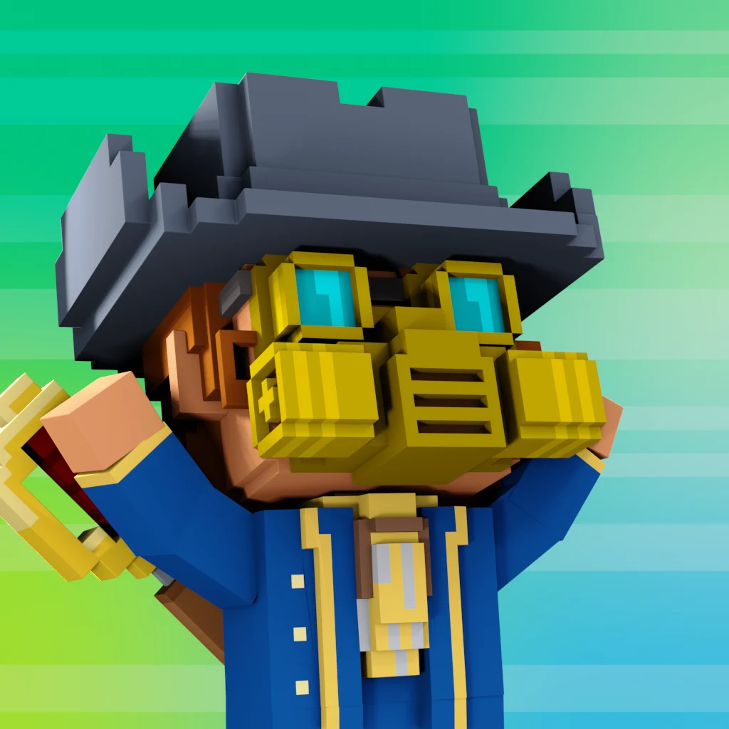 Pirate #8839 voxel render