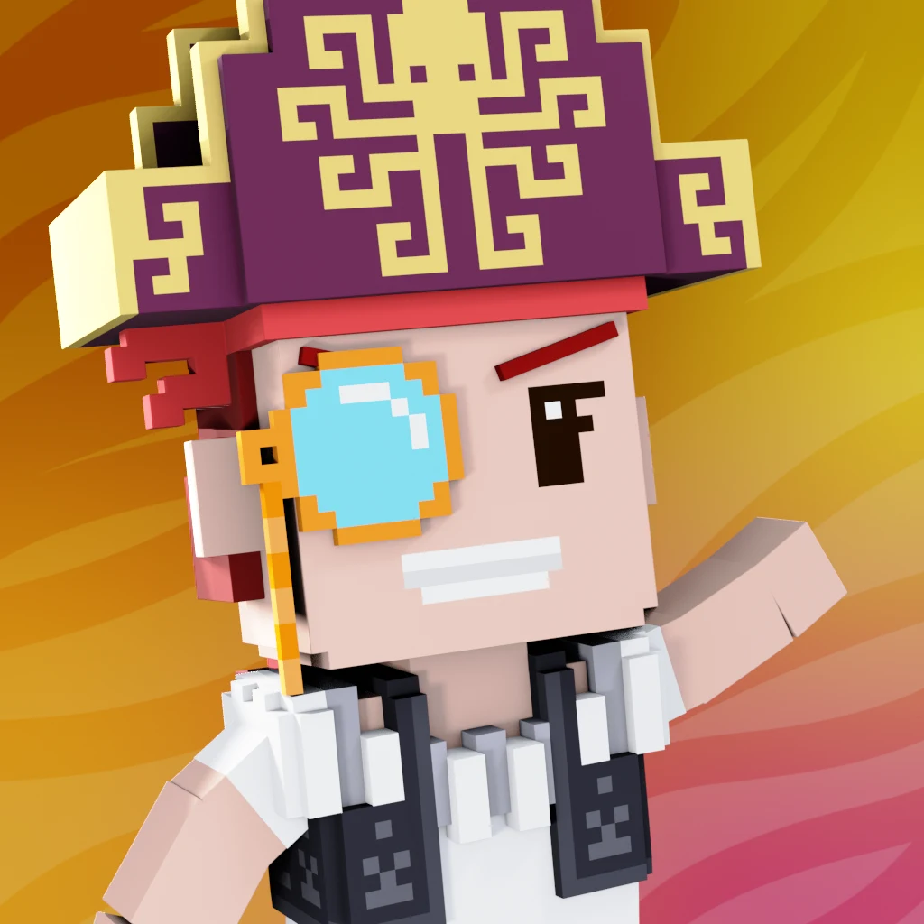 Pirate #884 voxel render